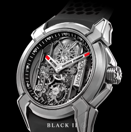 Fake Jacob & Co Epic x skeleton BLACK II EX110.20.AA.AF.A watch